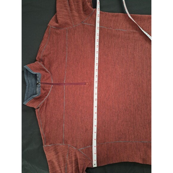 KUHL Men’s Ryzer 1/4 Zip Pullover Deep Red Mid-layer Long Sleeve Size 2XL - Picture 3 of 8